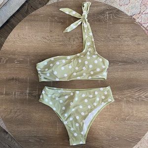 One shoulder Bikini Set